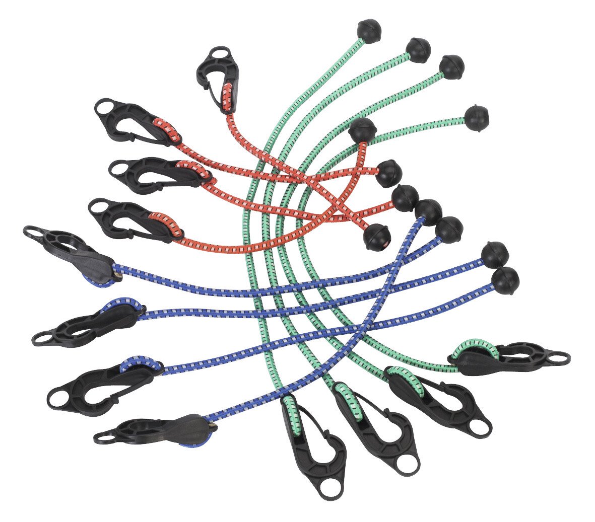 Sealey TARP12 Assorted Tarpaulin Cord Set 12 Piece