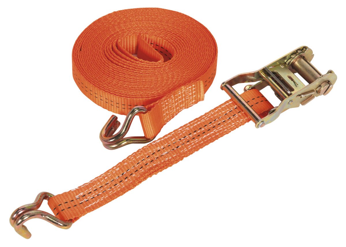 Sealey TD2008J Ratchet Tie Down 35mm x 8mtr Polyester Webbing 2000kg Load Test
