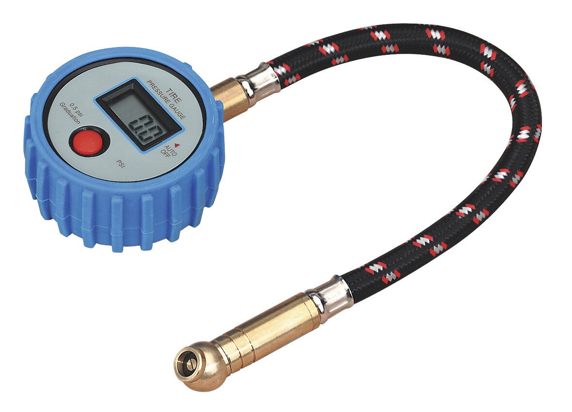 Sealey TST/PG981 Tyre Pressure Gauge Digital with Leader Hose & Quick Release