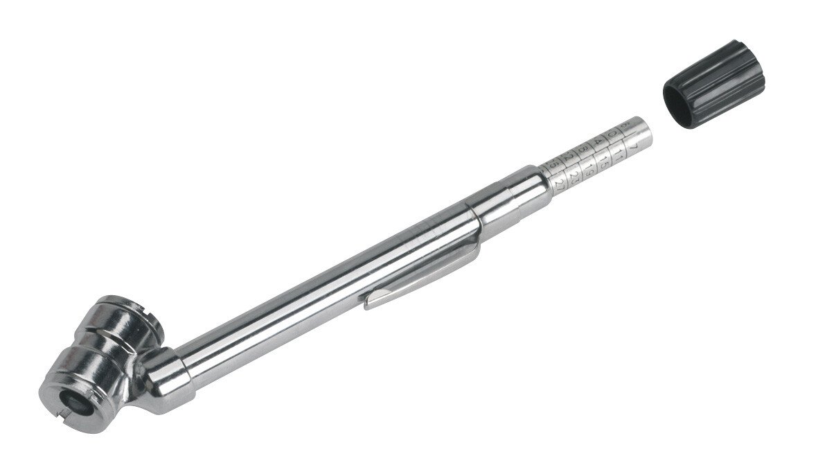 Sealey TSTPG8 Universal Deluxe Tyre Pressure Gauge with Pocket Clip 6-50psi