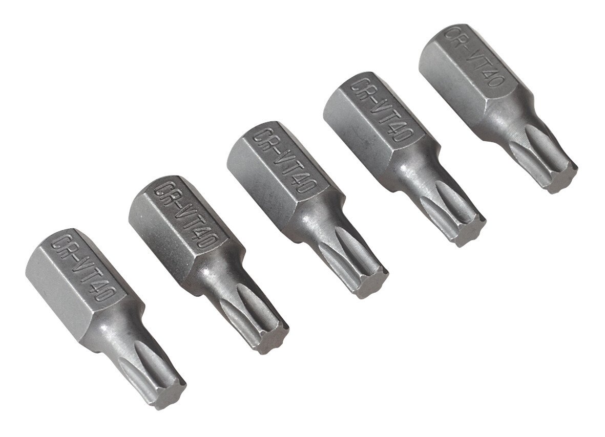 Sealey TX40S5 TRX-Star T40 Bit Short Pack of 5