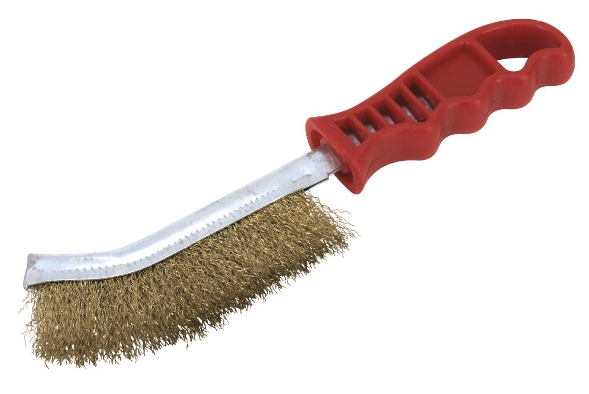Sealey WB05/R Wire Brush Brassed Steel Plastic Handle
