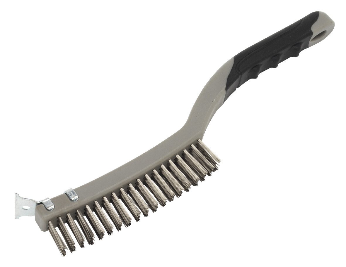 Sealey WB105 Wire Brush with Stainless Steel Fill & Scraper