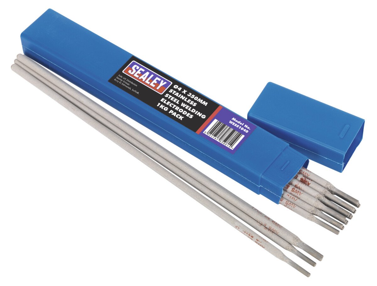 Sealey WESS1040 Welding Electrodes Stainless Steel ø4 x 350mm 1kg Pack