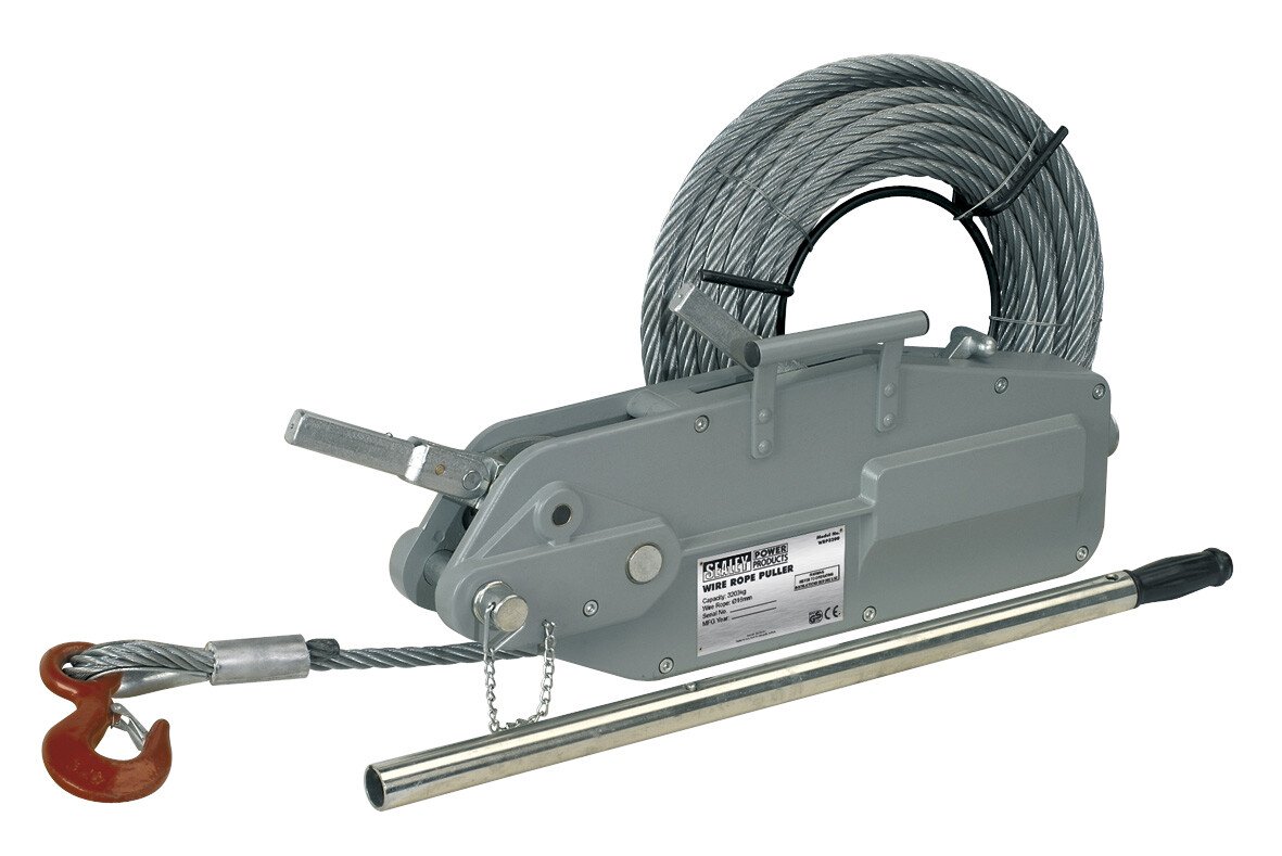 Sealey WRP3200 Wire Rope Puller 3200kg Max Line Force
