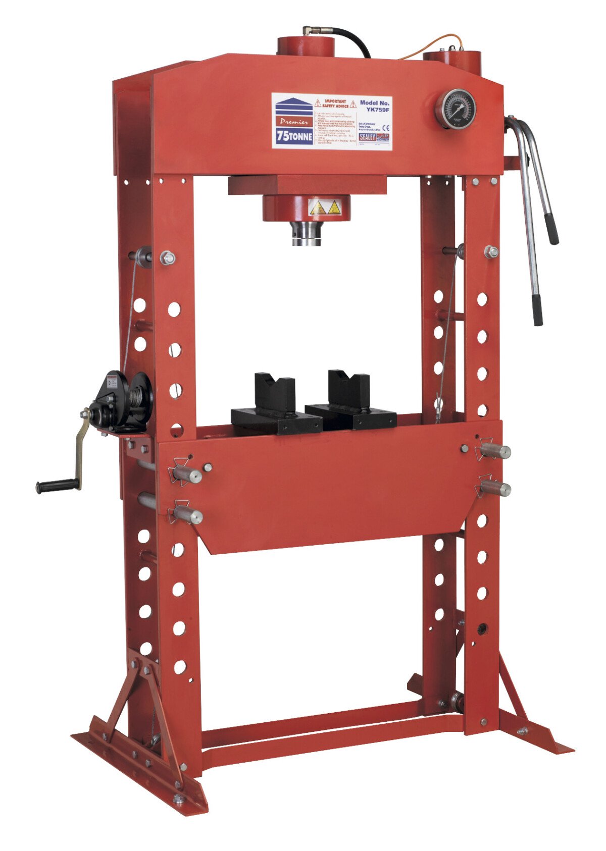 Sealey YK759F Hydraulic Press 75ton Floor Type