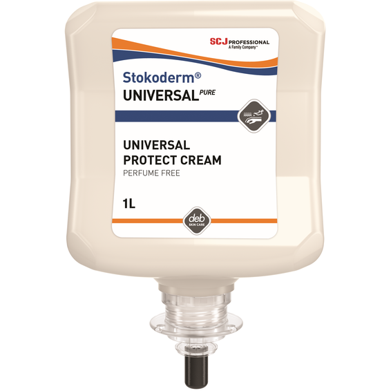 SCJohnson Stokoderm® PURESGP1L Universal PURE Skin Protection Cream for Improved Grip  Carton of 6 x 1L