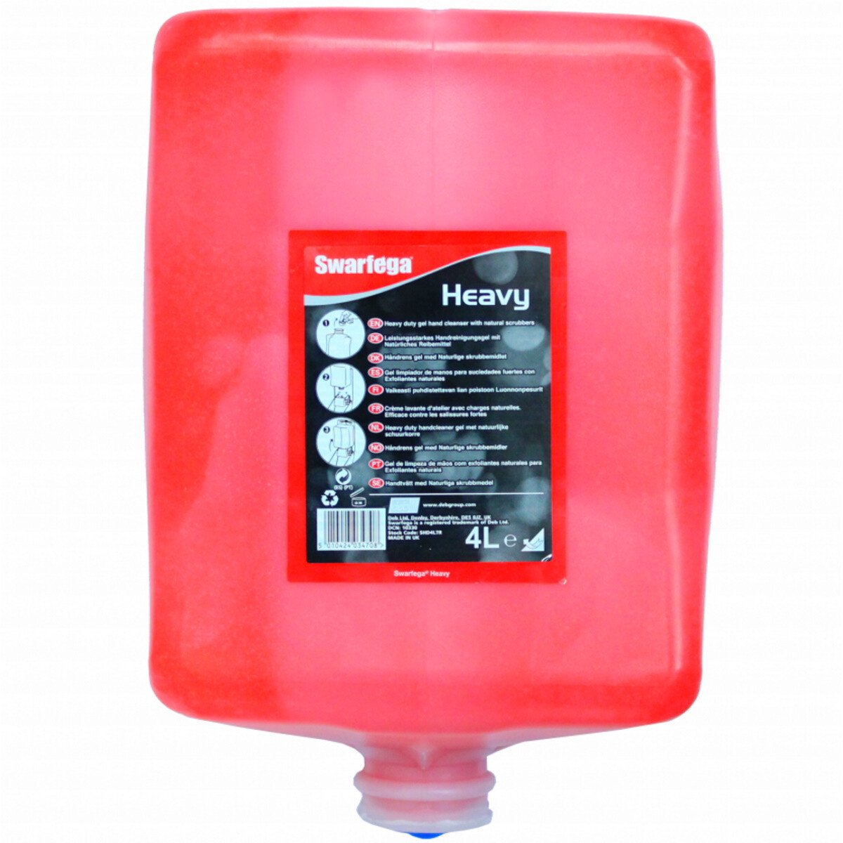 Deb SHD4LTR Swarfega® Heavy 4000 Hand Cleaner Refill Cartridge Carton of 4 x 4L