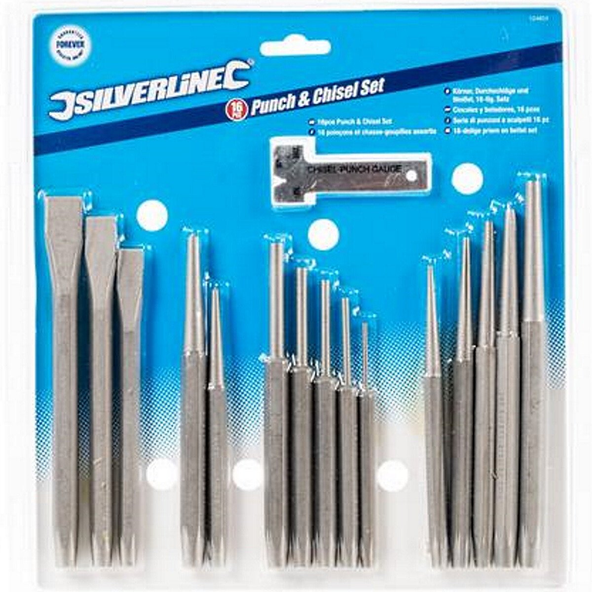 Silverline 124853 Punch and Chisel Set 16 Piece