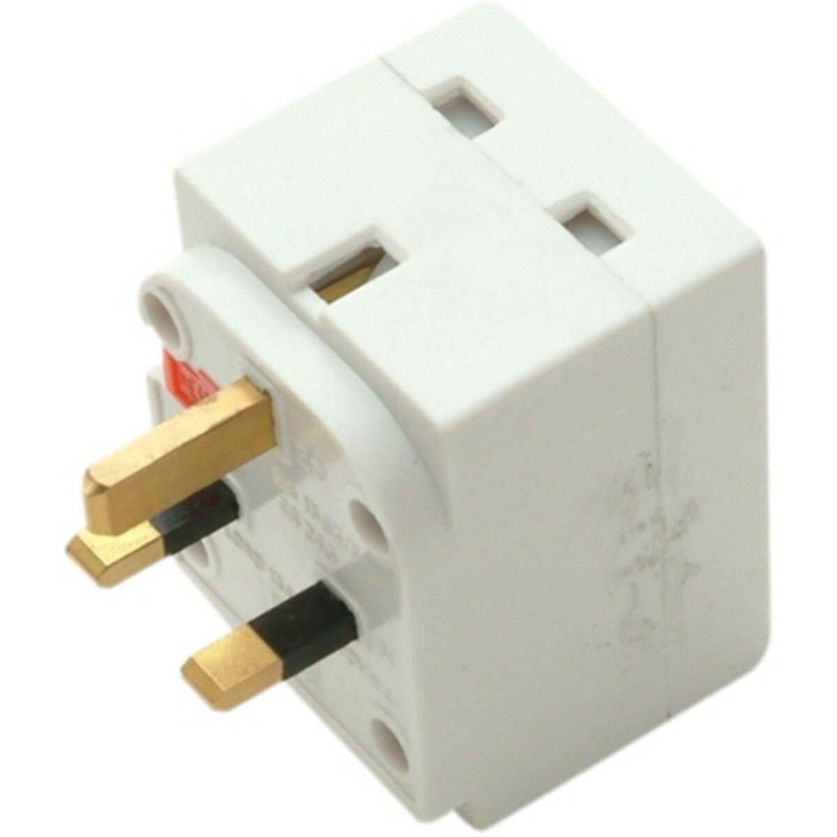SMJ TW3FAD 3 Way Fused Adaptor White SMJTW3FAD