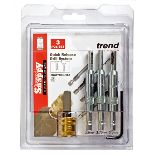 Trend SNAP/DBG/SET Trend Snappy drill bit guide 4 piece set