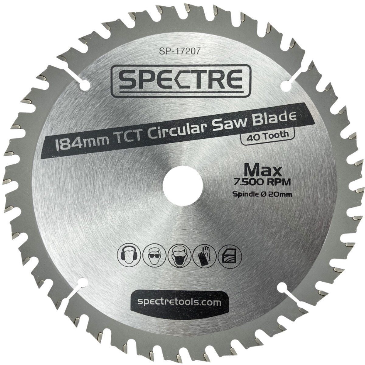 Spectre SP-17207 184 x 20mm 40 Tooth TCT Circular Saw Blade