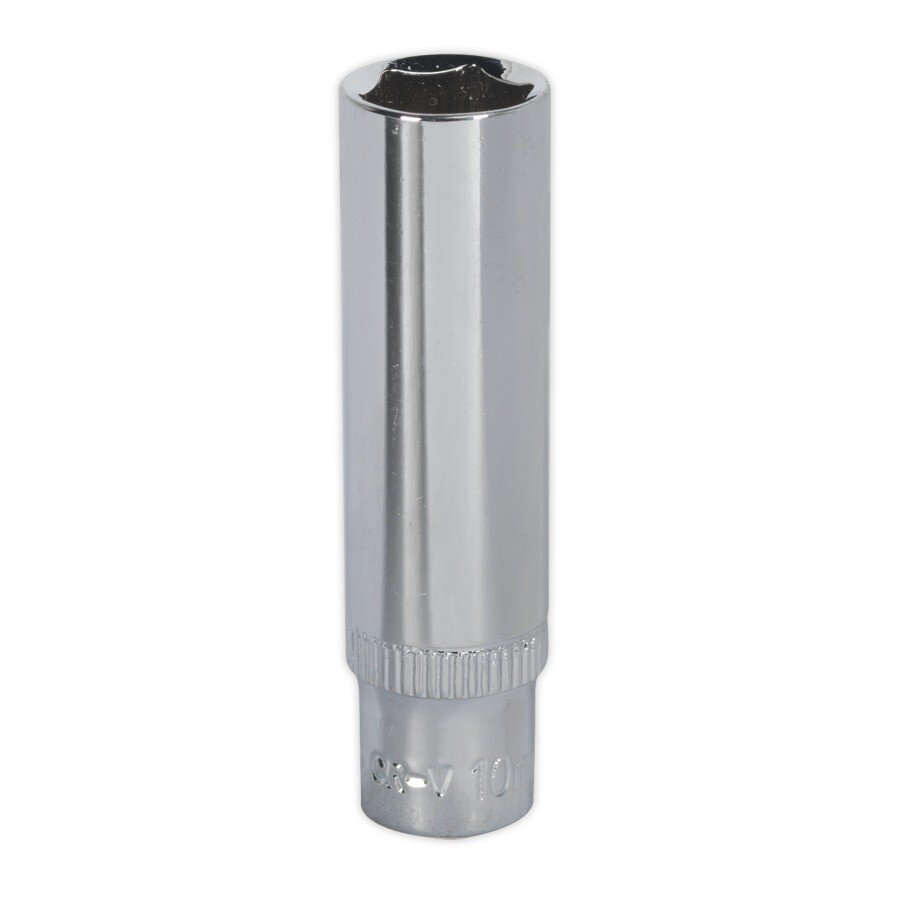 Sealey SP1410D WallDrive Socket 10mm Deep 1/4"Sq Drive Fully Polished