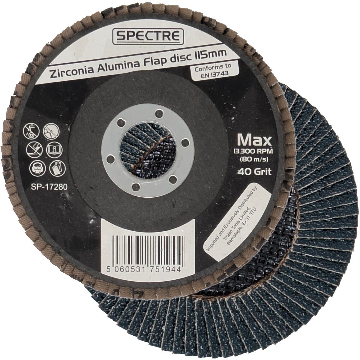 Spectre 115mm Zirconium Flap Disc (VSM)