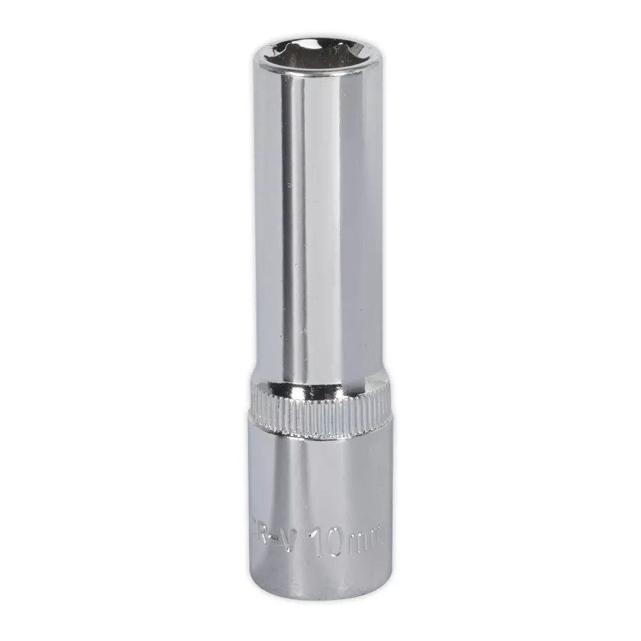 Sealey SP3810D WallDrive Socket 10mm Deep 3/8"Sq Drive Fully Polished
