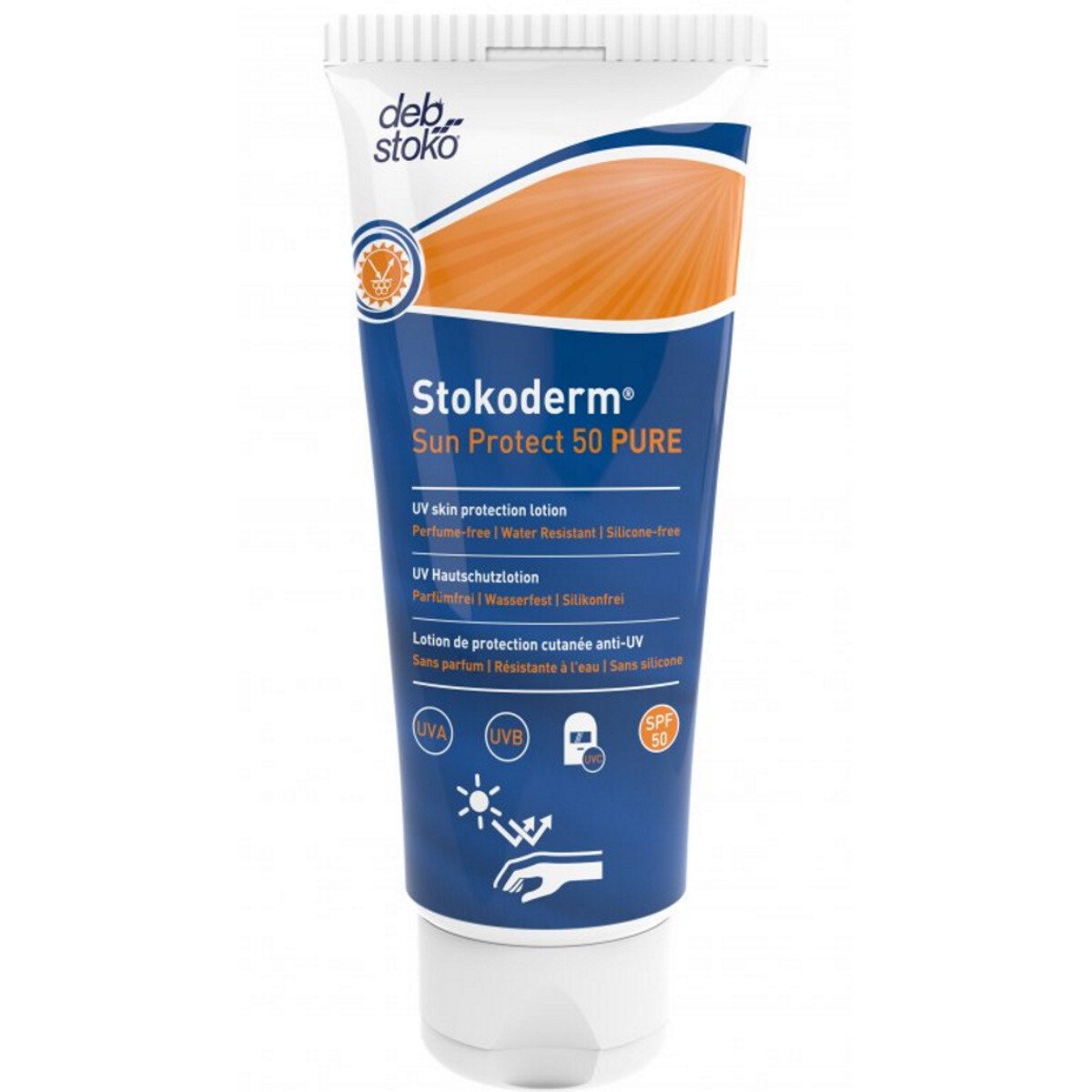 Deb SPC100ML Stokoderm® Sun Protect 50 PURE UV Skin Protection Cream Carton of 12 x 100ml