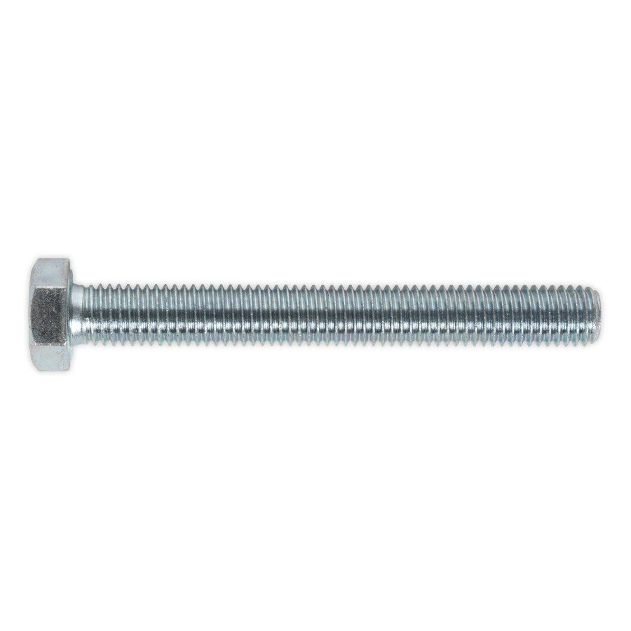 Sealey SS12100 HT Setscrew M12 x 100mm 8.8 Zinc DIN 933 Pack of 10
