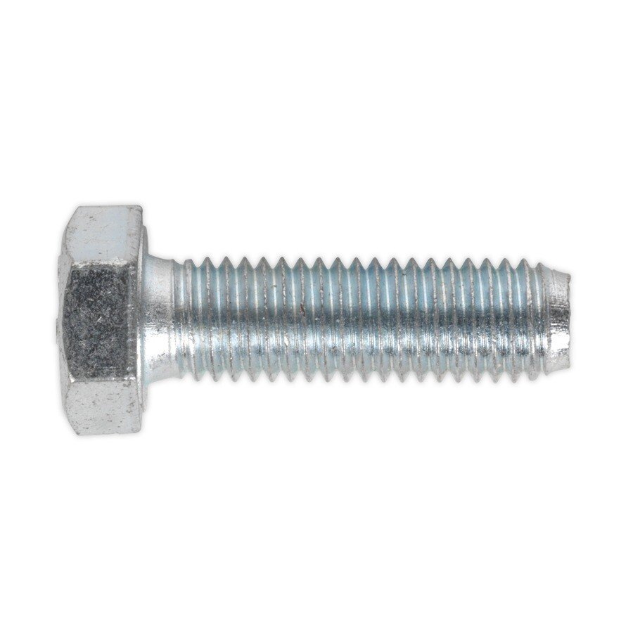 Sealey SS1240 HT Setscrew M12 x 40mm 8.8 Zinc DIN 933 Pack of 25