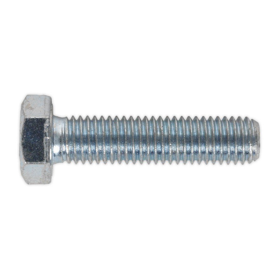 Sealey SS1250 HT Setscrew M12 x 50mm 8.8 Zinc DIN 933 Pack of 25