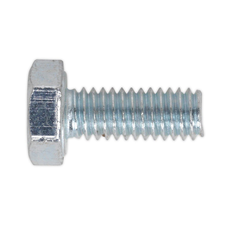 Sealey SS416 HT Setscrew M4 x 16mm 8.8 Zinc DIN 933 Pack of 50