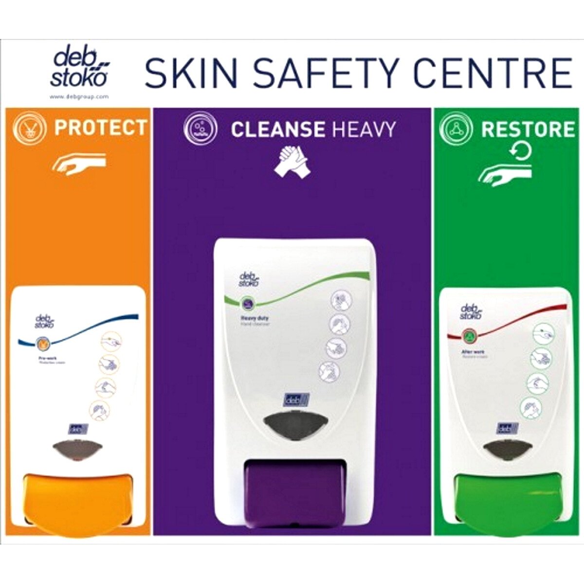 Deb SSCSML1EN Stoko Skin Safety Centre 3-Step (Small)