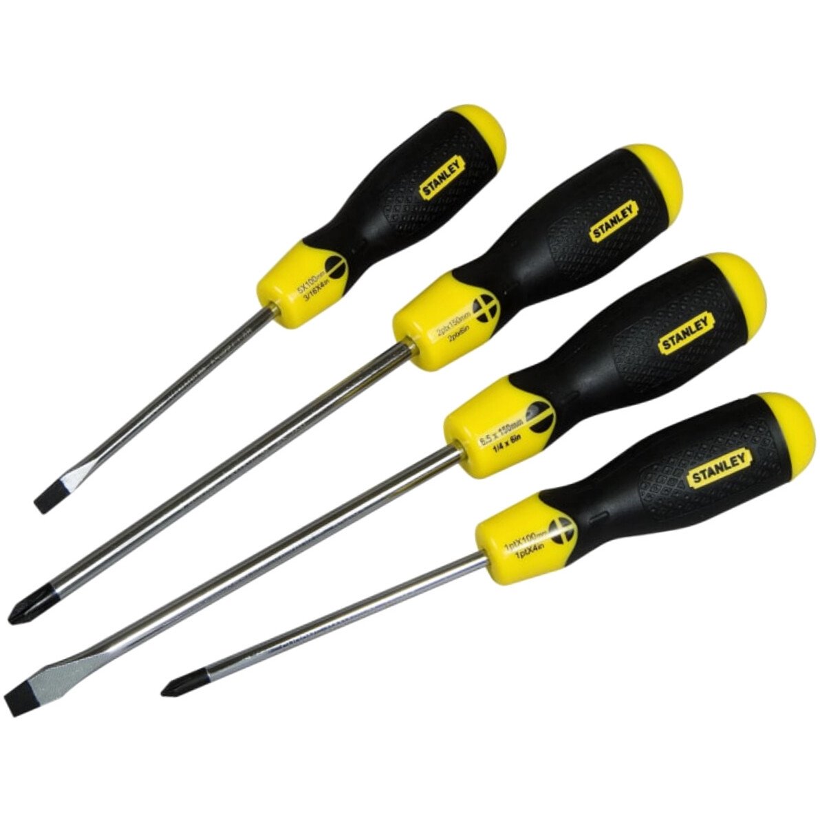 Stanley 0 65 013 Cushion Grip Screwdriver Set 4 Piece STA065013