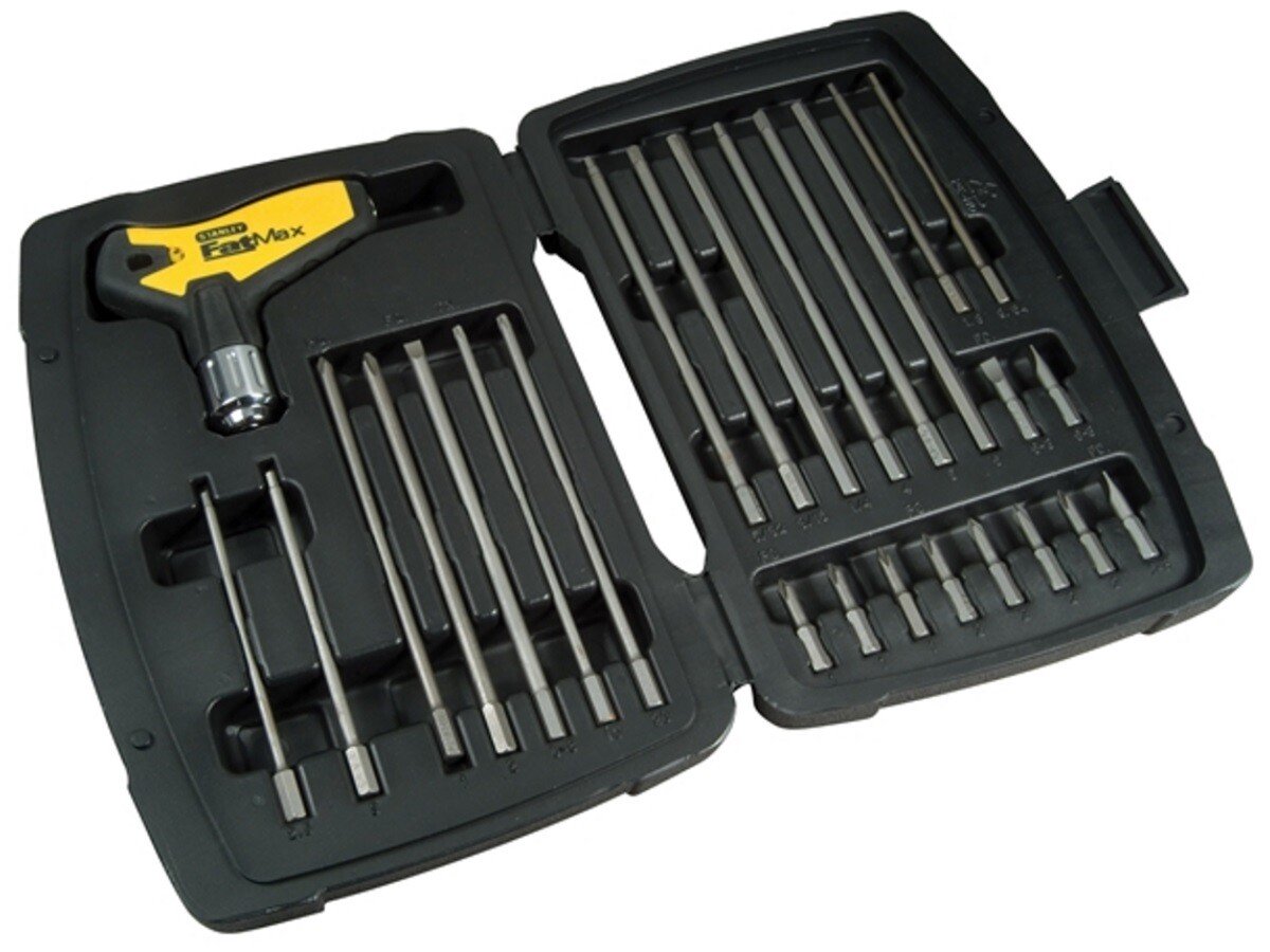 Stanley 0-79-153 FatMax T Handle Ratchet Power Key Set 27 Piece STA079153