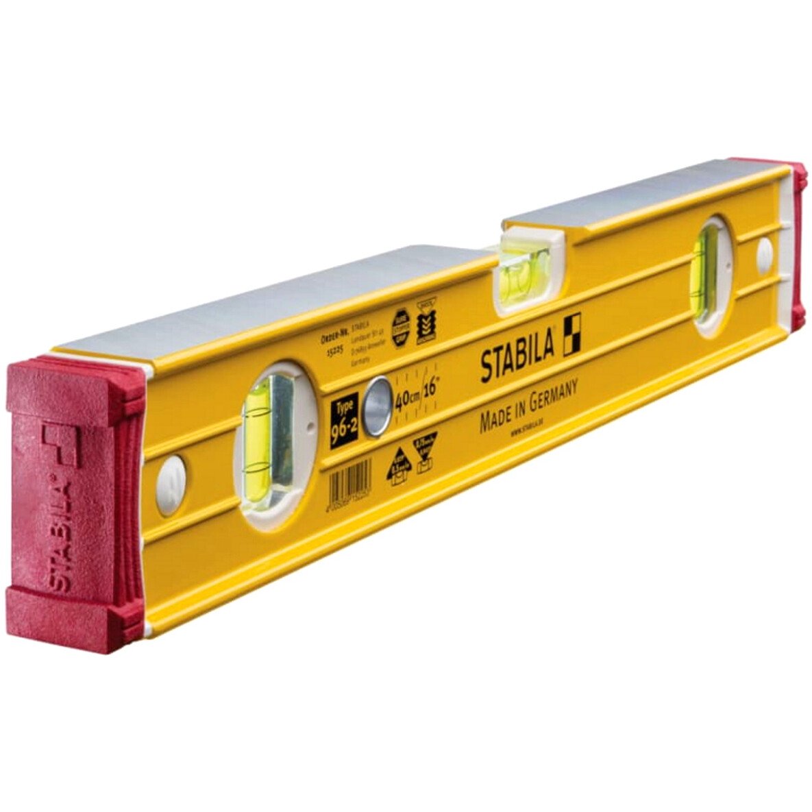 Stabila 96-2-40 Spirit Level 3 Vial 15225 400mm (16") STB96240