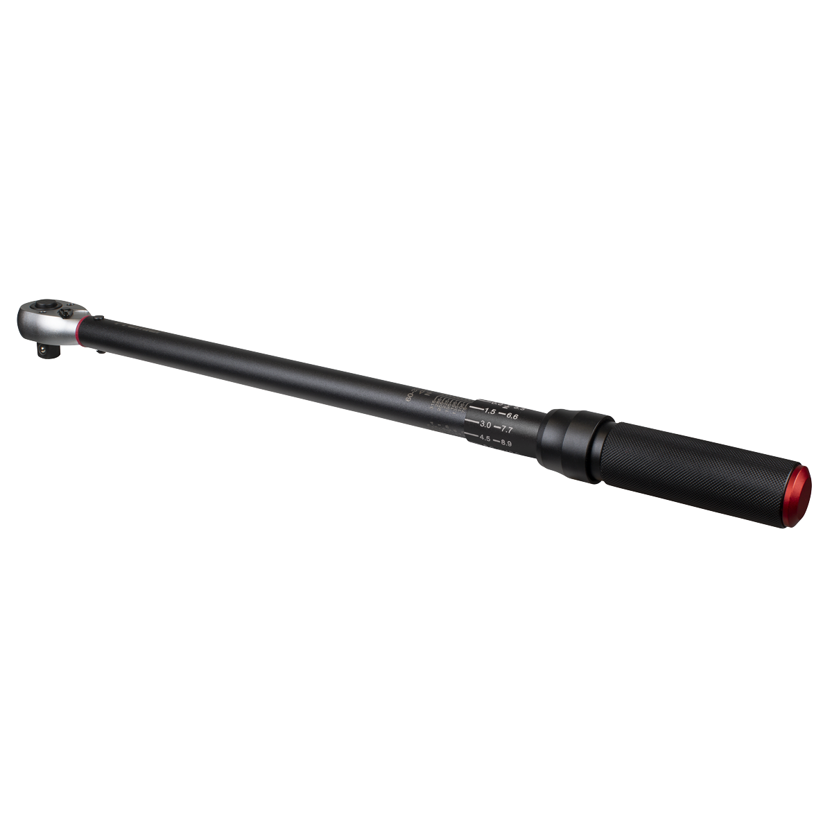 Sealey STW905B Torque Wrench Micrometer 1/2"Sq Drive Calibrated 60-330Nm - Premier Black