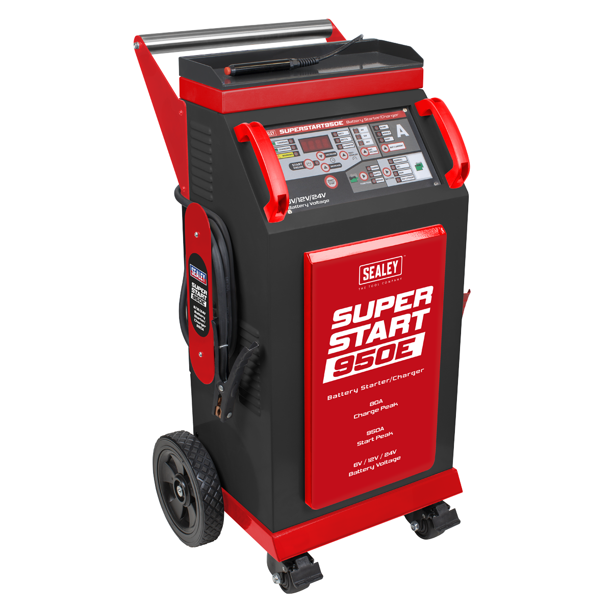 Sealey SUPERSTART950E 6/12/24V Battery Starter/Charger 950A