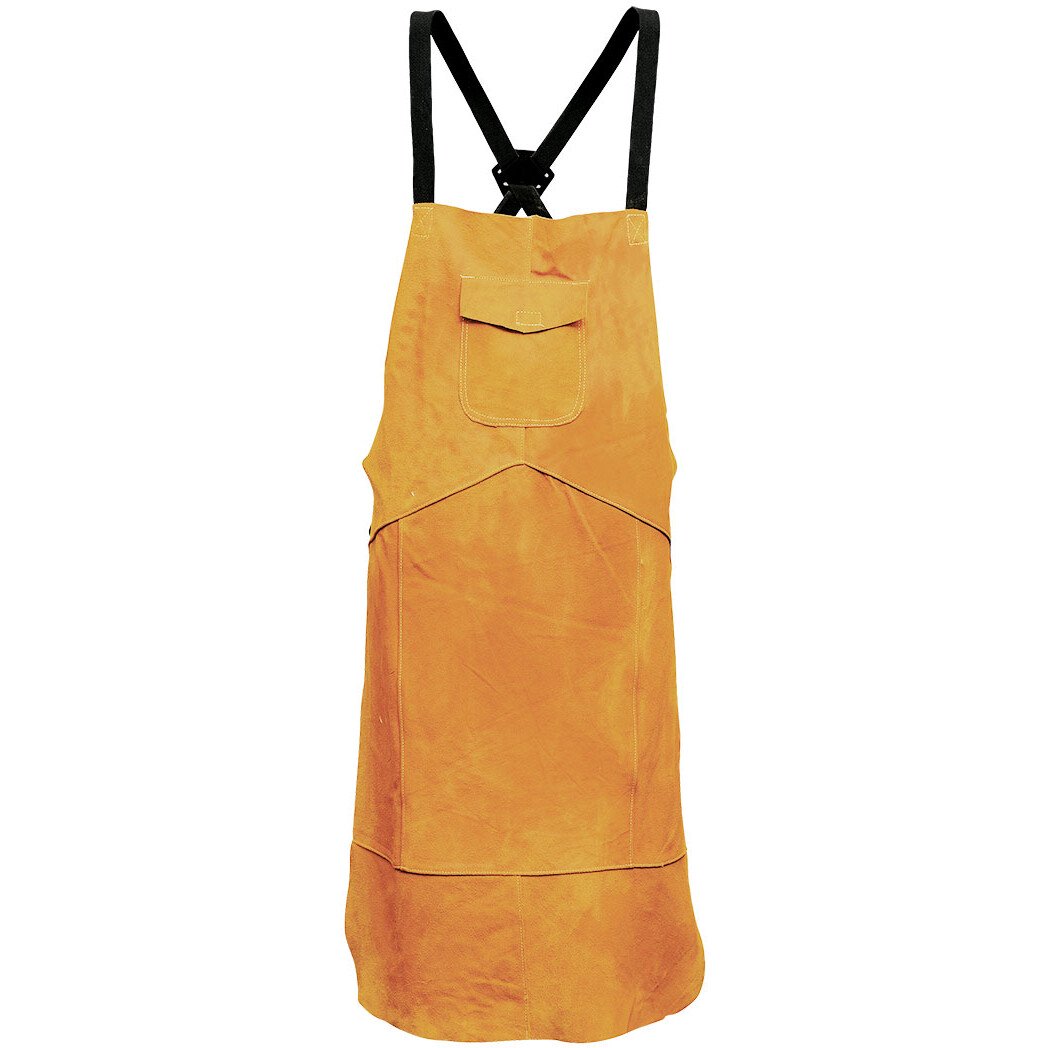 Portwest SW10 Flame Resistant Welding Leather Welding Apron 91cm x 58cm - Tan