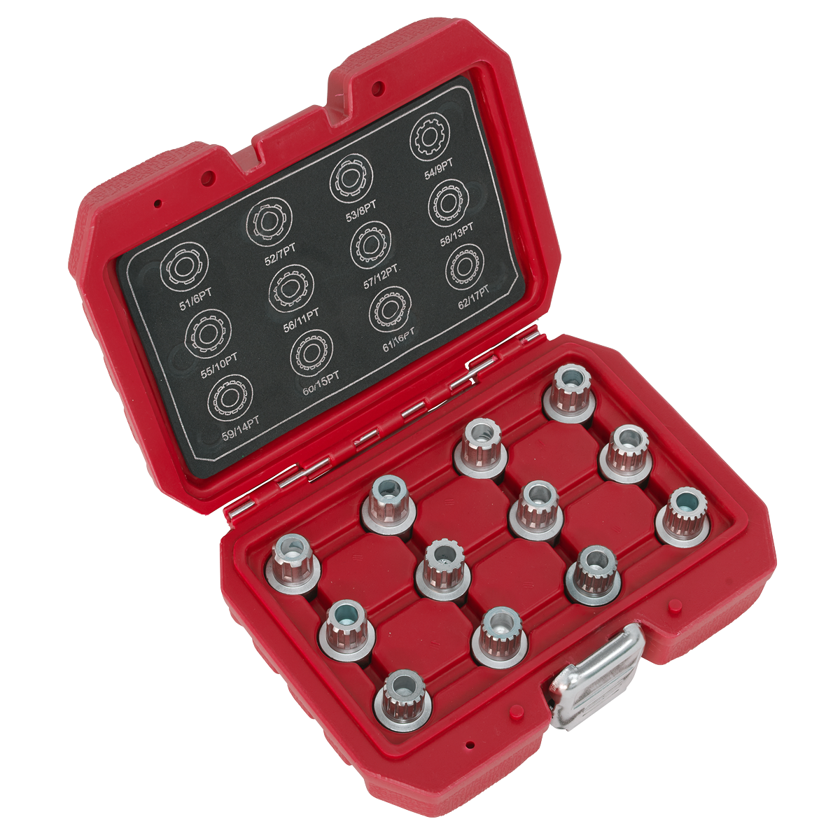 Sealey SX224 Locking Wheel Nut Key Set 12pc - VW