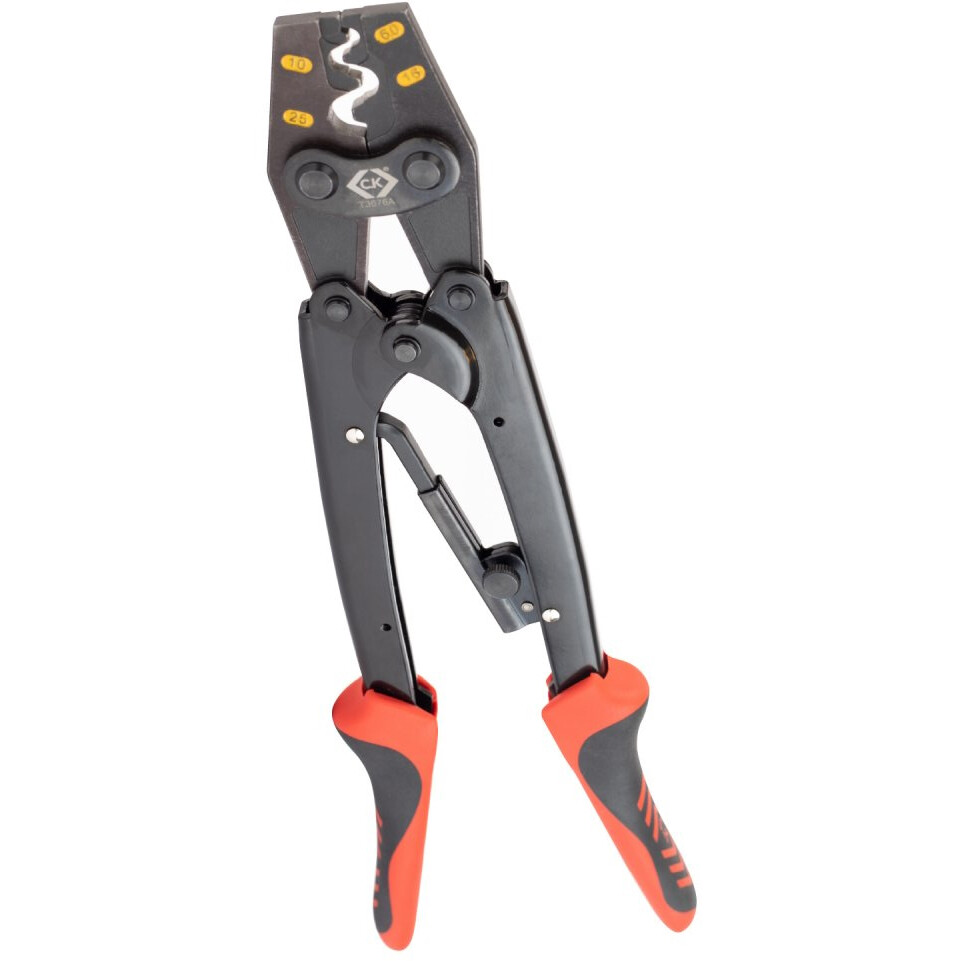 CK T3676A Non Insulated Ratchet Crimping Pliers for Bell Mouth