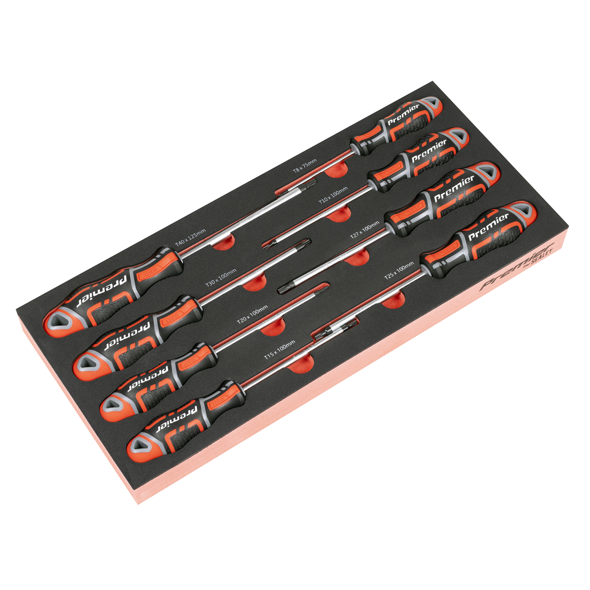 Sealey TBT55 Premier TRX-Star* Screwdriver Set with Tool Tray 8pc