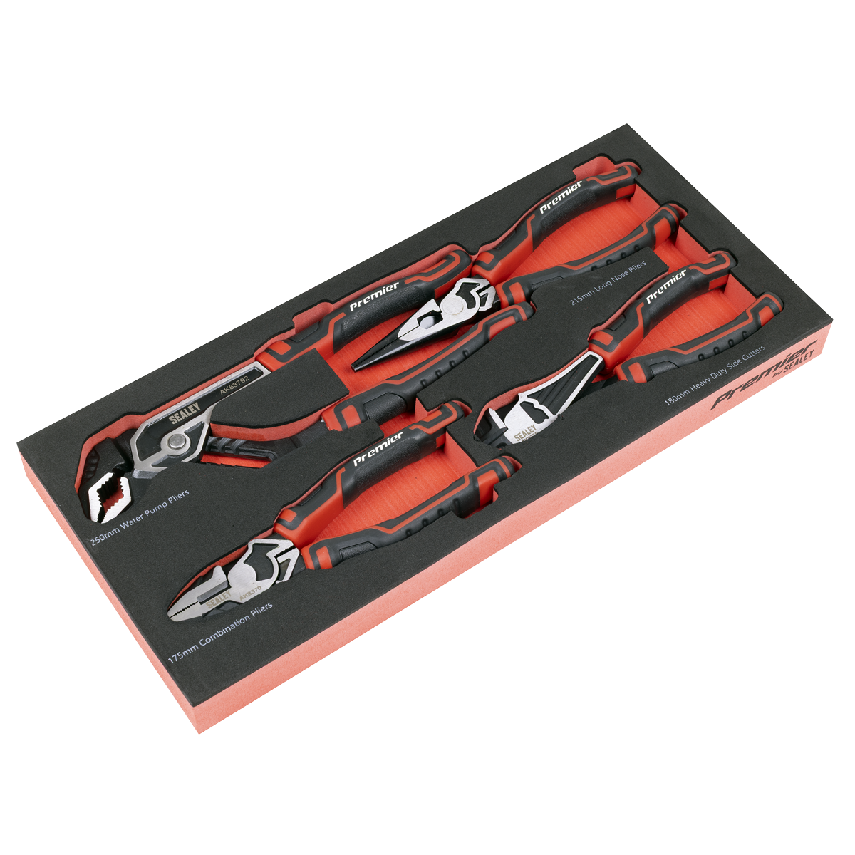 Sealey TBT56 Premier Pliers Set with Tool Tray 4pc