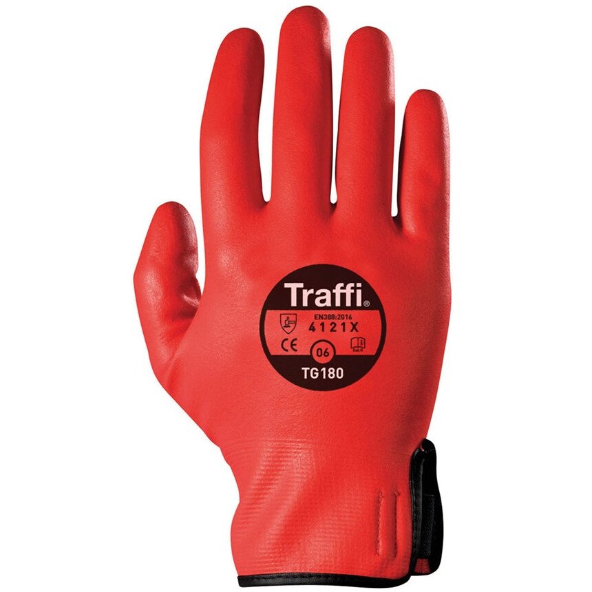 Traffi TG180 Water Resistant Safety Gloves Size 9. Cut Level 1