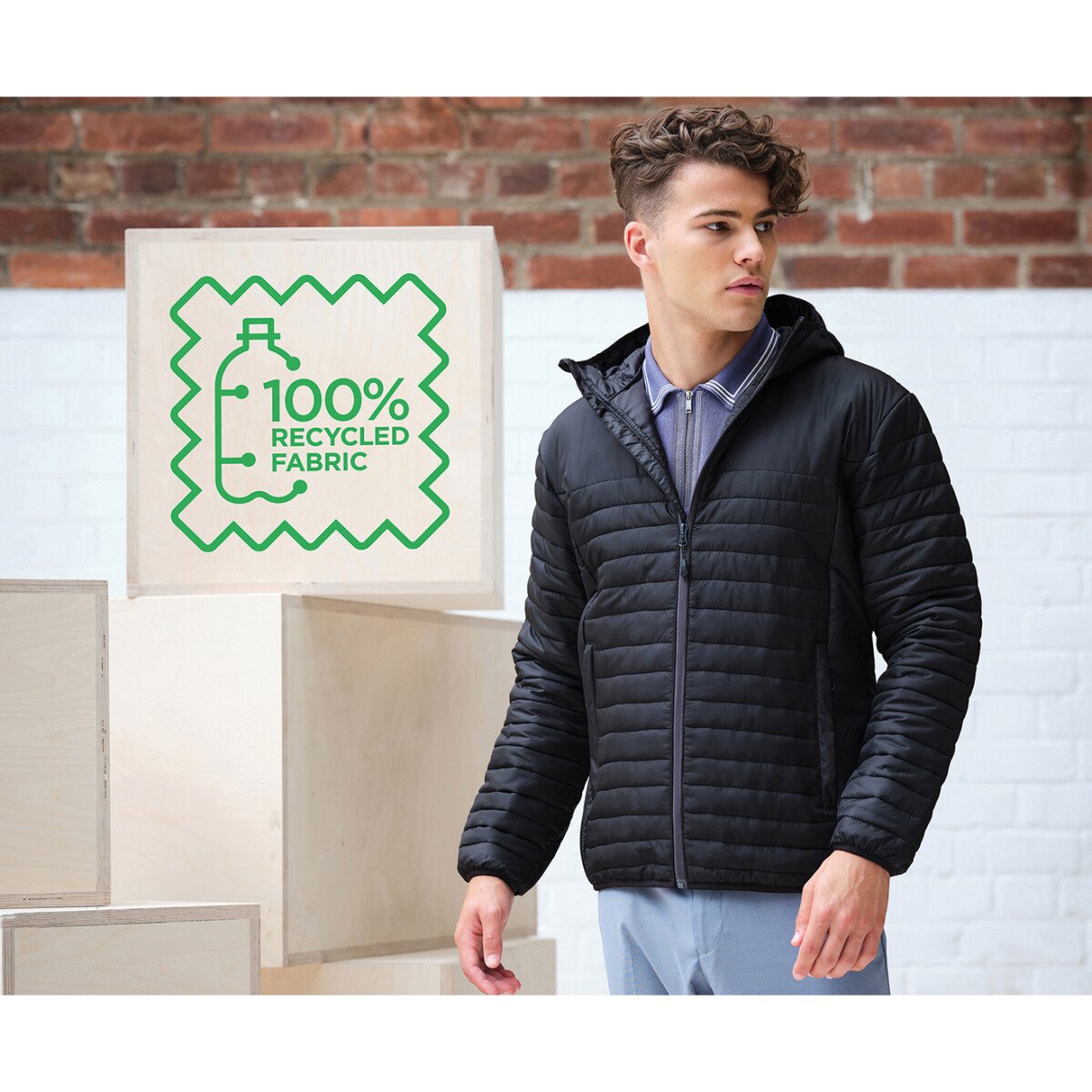 Regatta TRA423 Honestly Made Recycled Thermal Hooded Jacket