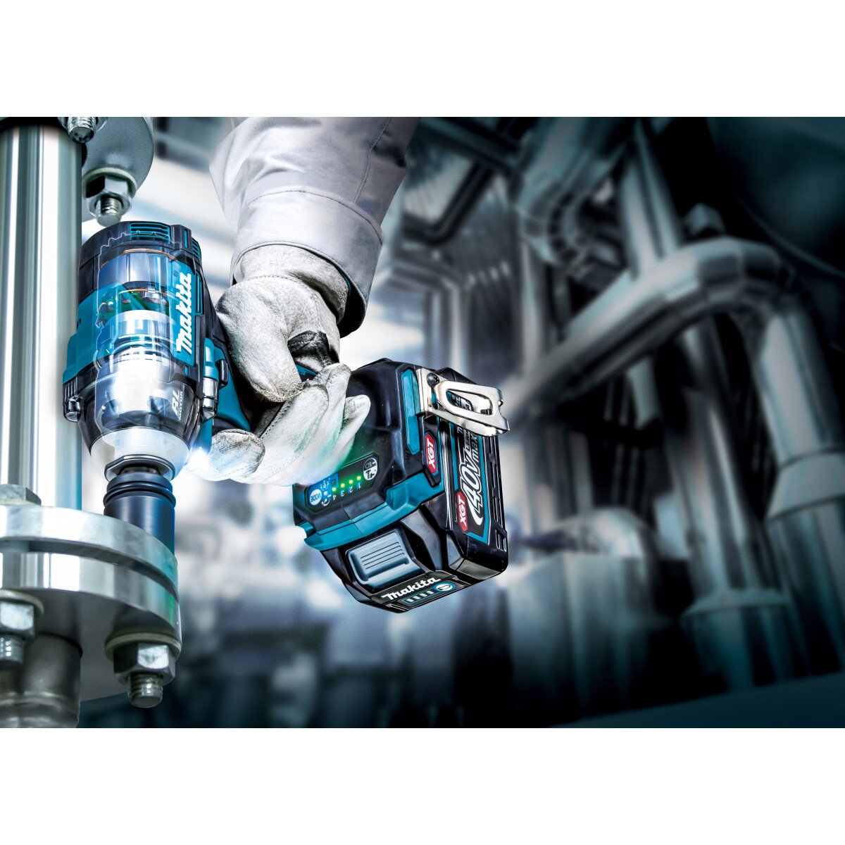 Makita TW004GD201 40V Brushless Impact Wrench with 2x 2.5Ah Batteries