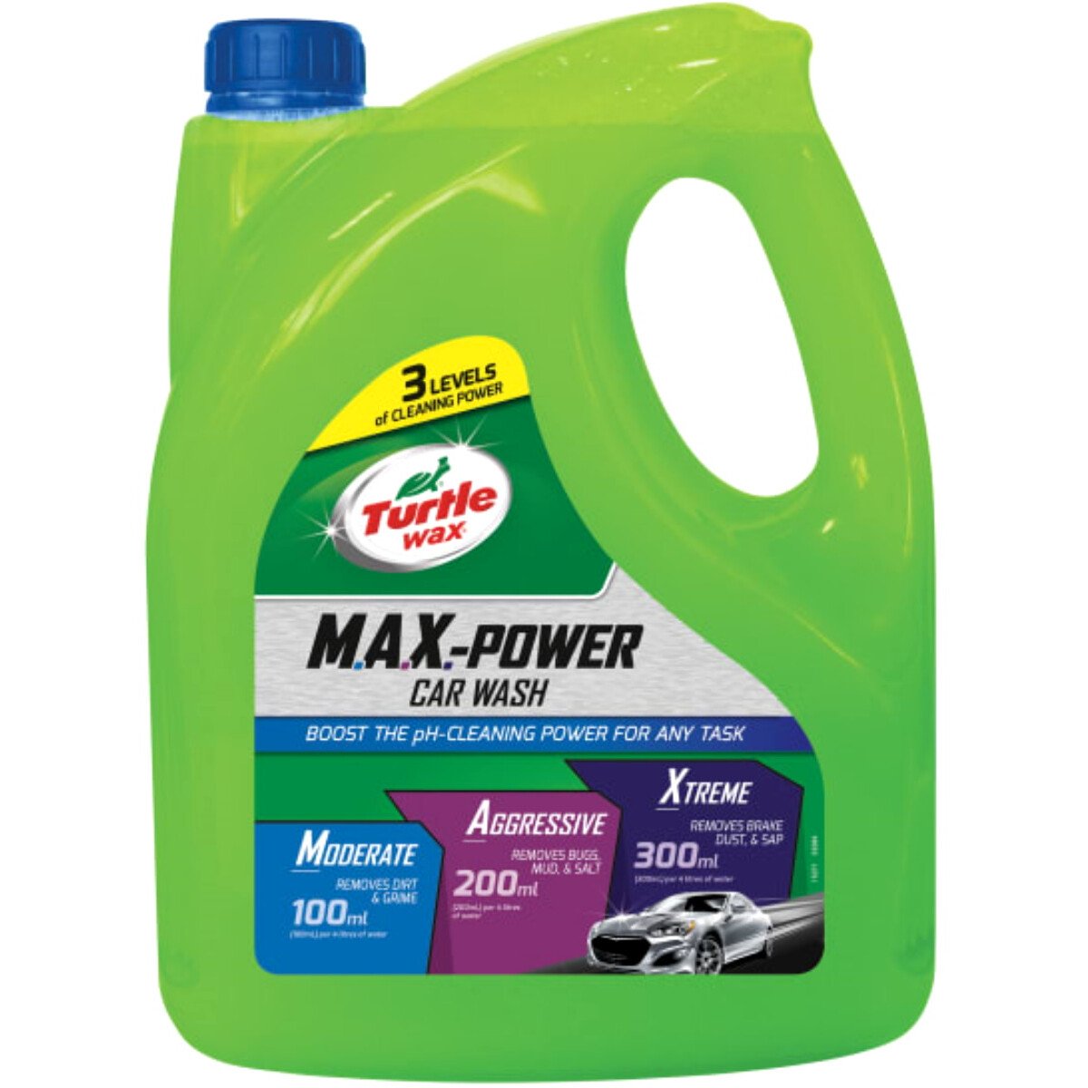 Turtle Wax 53284 M A X Power Car Wash Shampoo 4 Litre Twx53284
