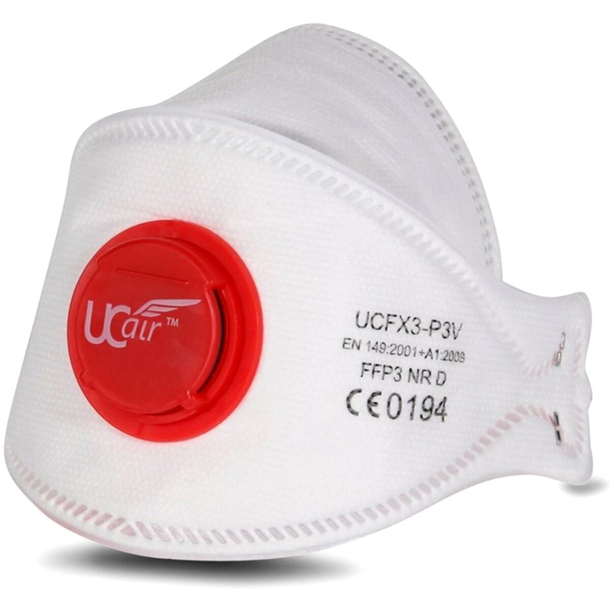 Ultimate UCFX3-P3V FFP3 NR Disposable Fold Flat Mask with Valve (Box of 10)