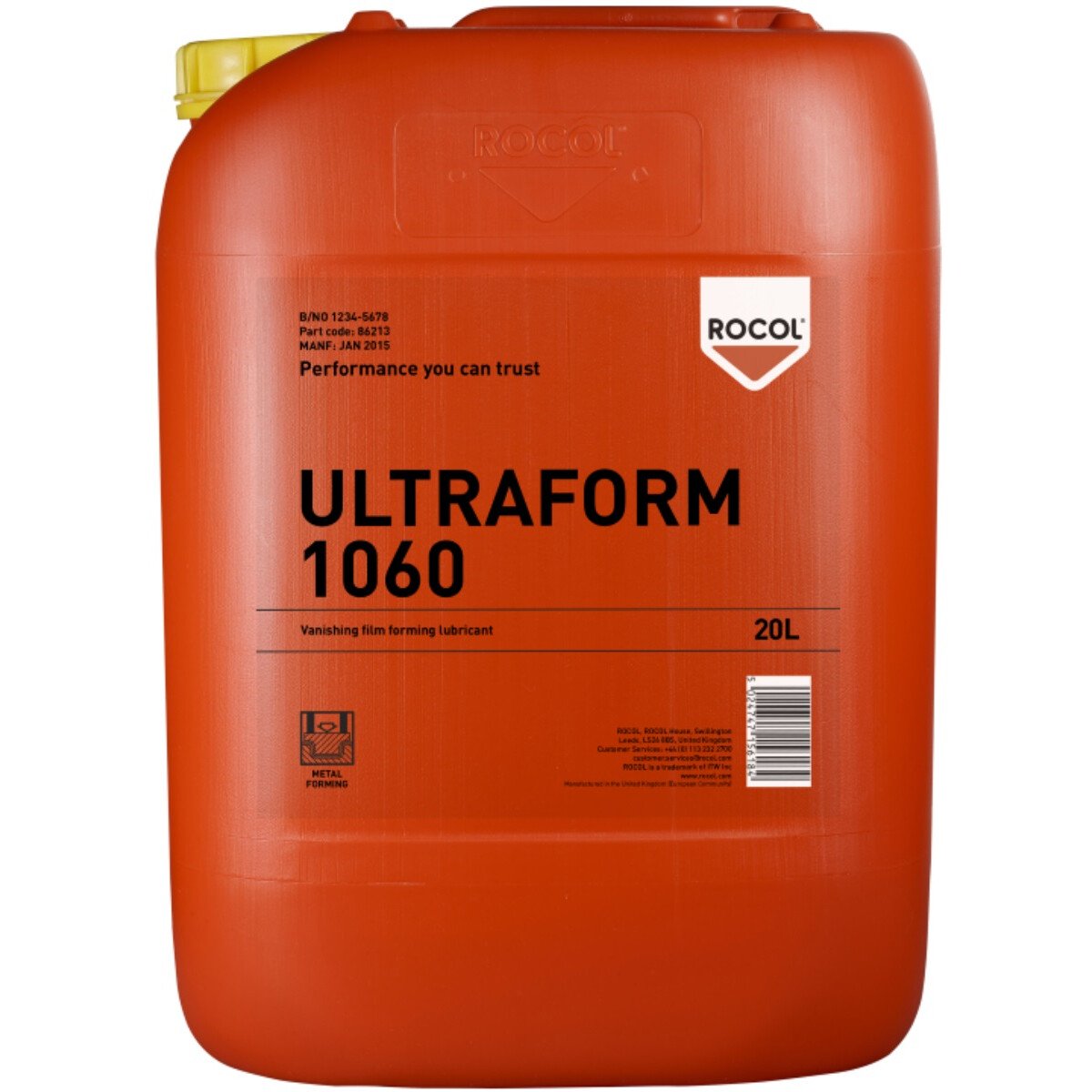 Rocol 86213 Ultraform 1060 - High performance Light Duty EP Fast Drying Forming Lubricant 20ltr