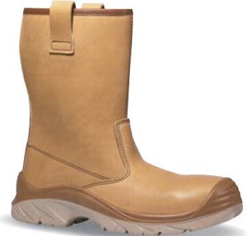 Upower 40014 ORIGINAL Leather S3 HRO HI SRC Safety Rigger Boot (UK Size 12)