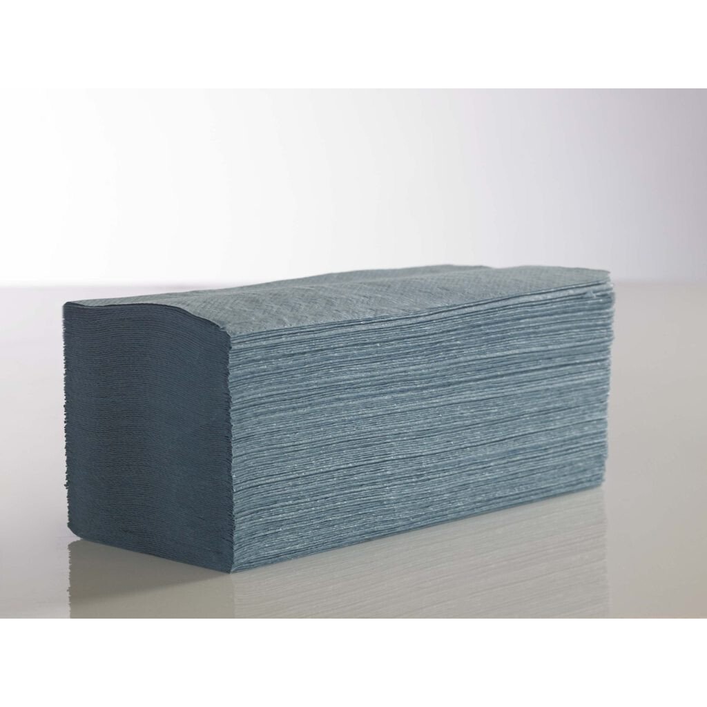 Lawson-HIS IFB5000 1-Ply Interfold V-Fold Blue Hand Towel x 5,000
