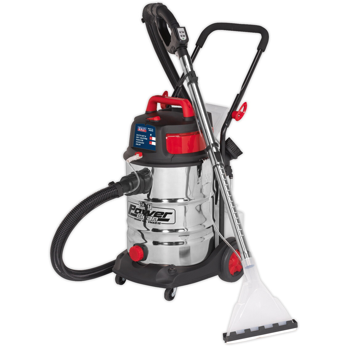 Sealey VMA915 Valet Machine Wet & Dry 30ltr Stainless Bin from Lawson HIS