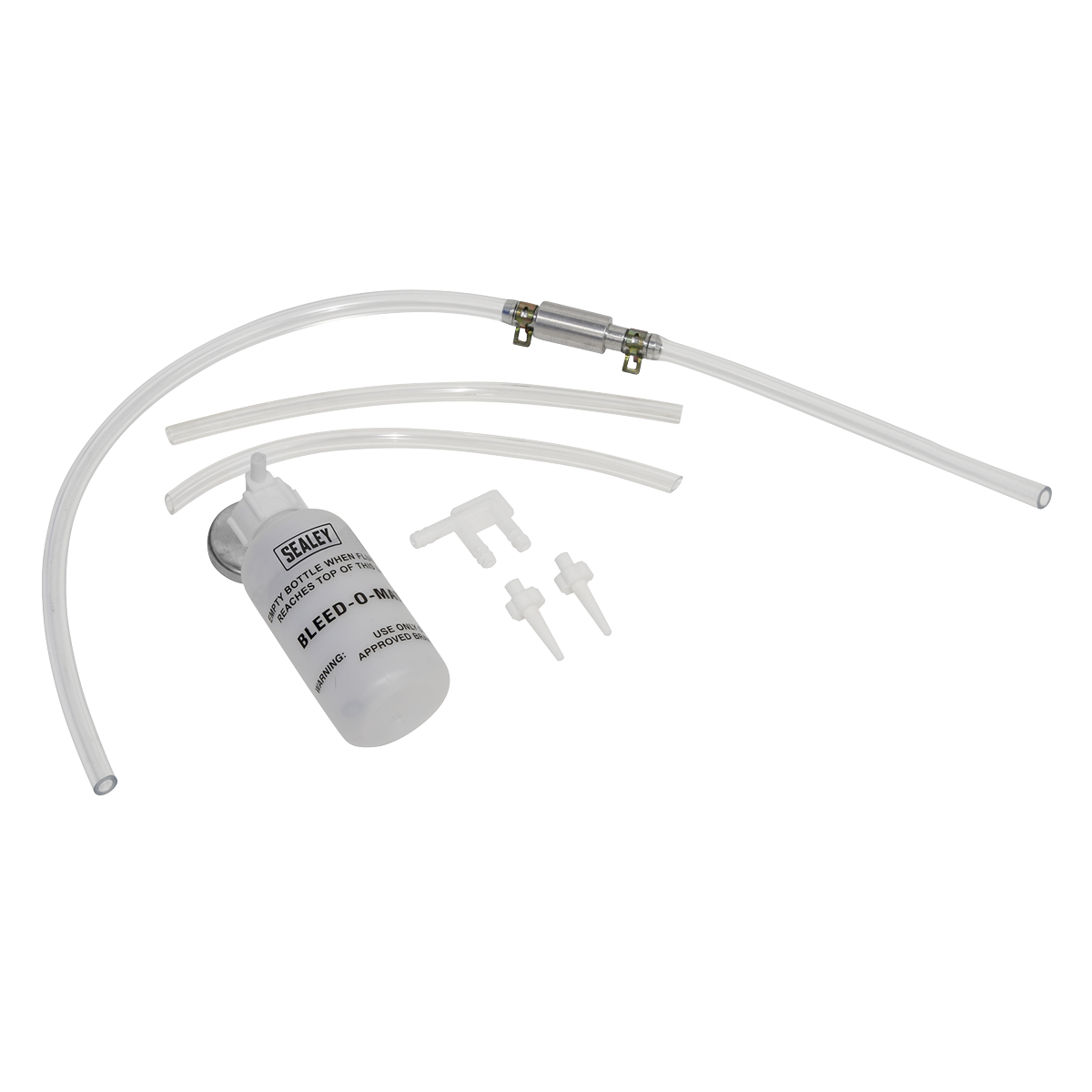 Sealey VS02011 Brake Bleeder Set with Container