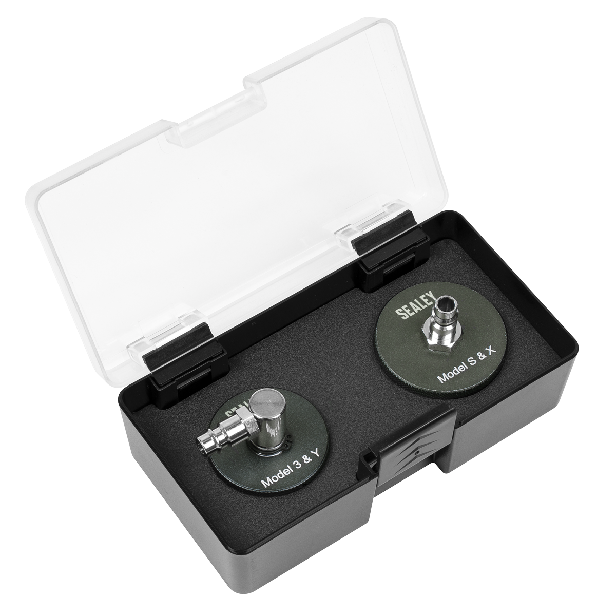 Sealey VS0204T Tesla - Brake Pressure Bleeder Cap Set