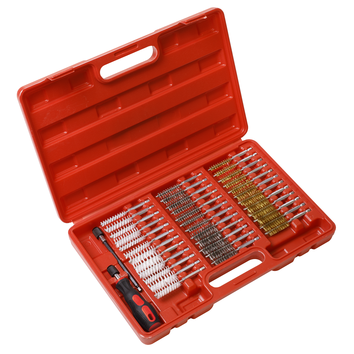 Sealey VS1910 38pc Cleaning Brush Set Injector Bore
