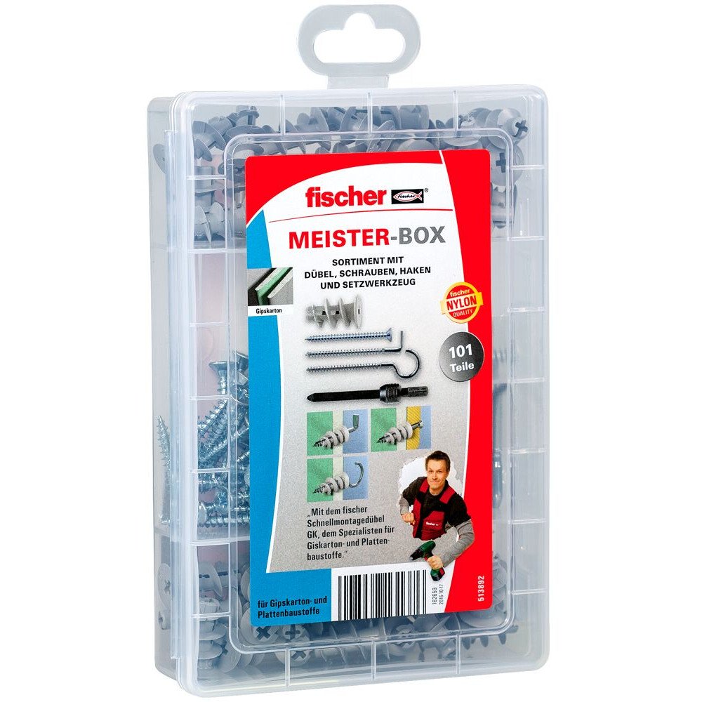 Fischer 513892 Meister-Box GK + Screws + Hooks