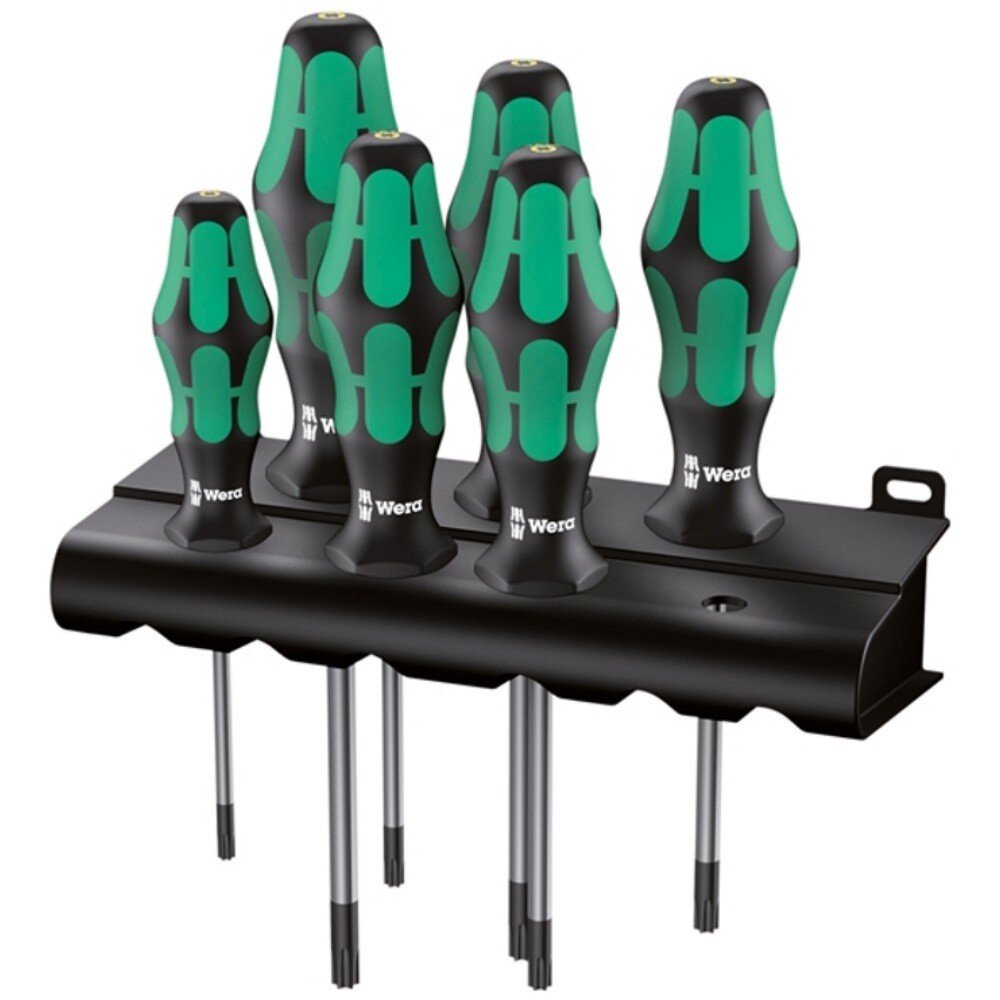 Wera 05028062001 Kraftform 367 Screwdriver Torx Tip Set of 6 TX10-TX40 WER028062