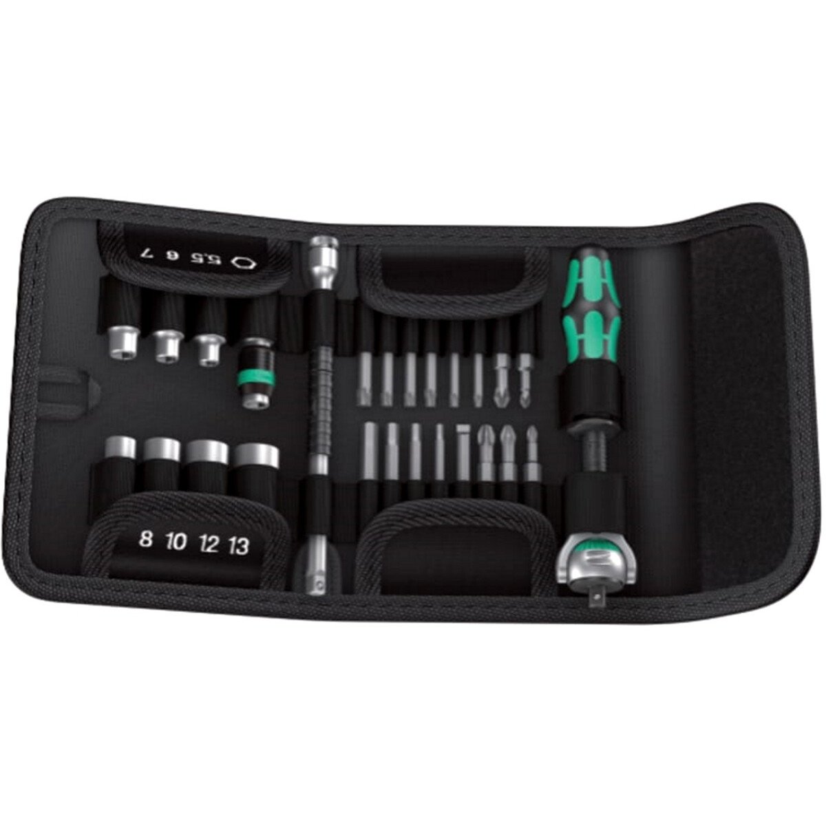 Wera 051045 Kraftform Kompakt Zyklop 1/4" Drive 26 Piece Set WER051045